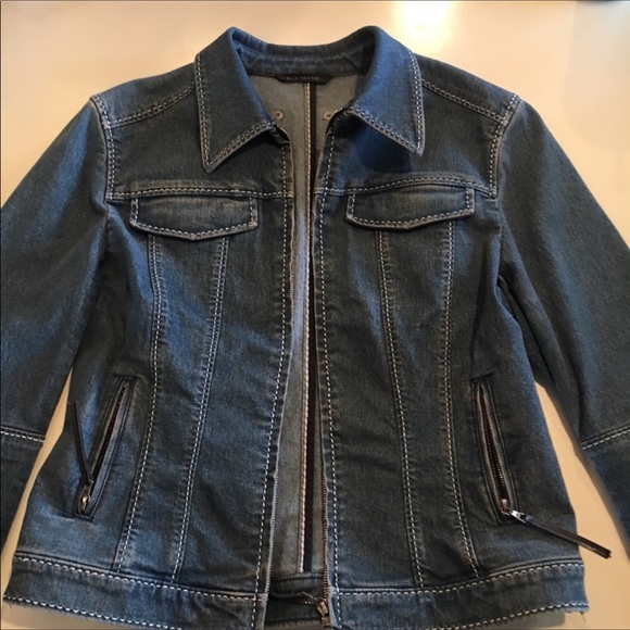tahari jean jacket